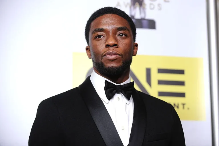 Chadwick Boseman pictured at ceremony