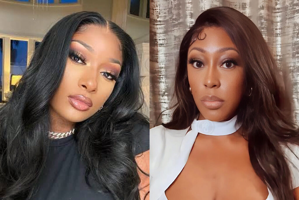 Two women posing side by side