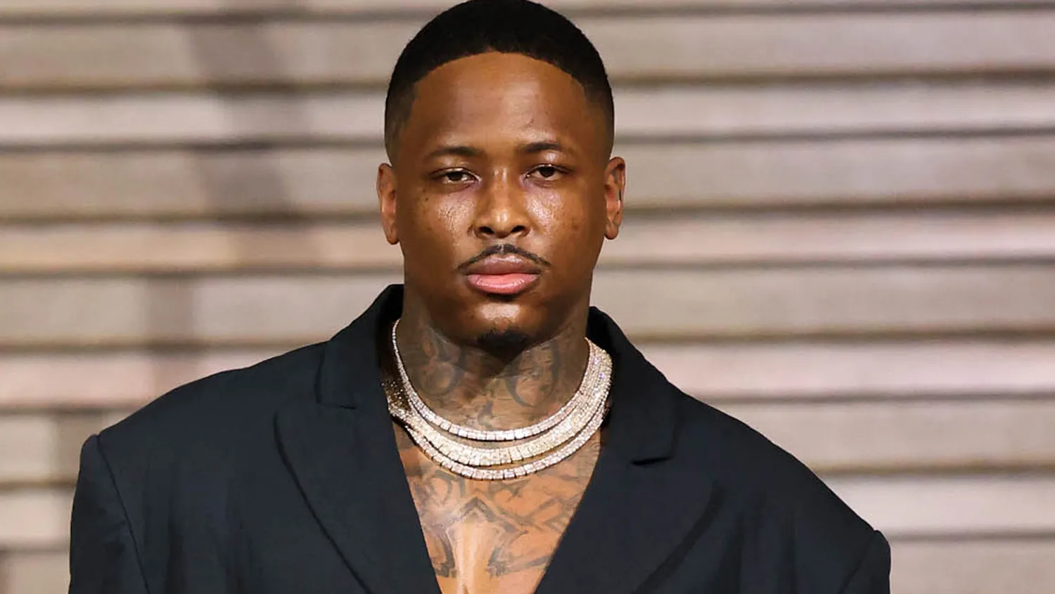 YG pictured serious