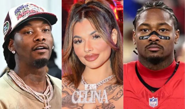 offset, celina powell and stefon diggs